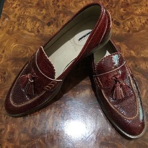 JCrew Biella Cracked Leather Loafers